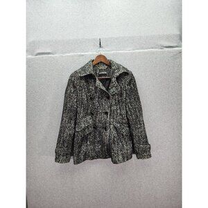 Express Womens Tweed Double-Breasted Peacoat - Size XS